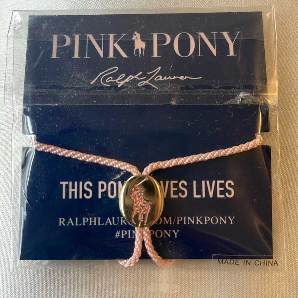 Pink Pony Saves Lives by Ralph Lauren Bracelet NWT